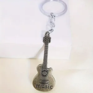 Sleutelhanger gitaar - (brons)